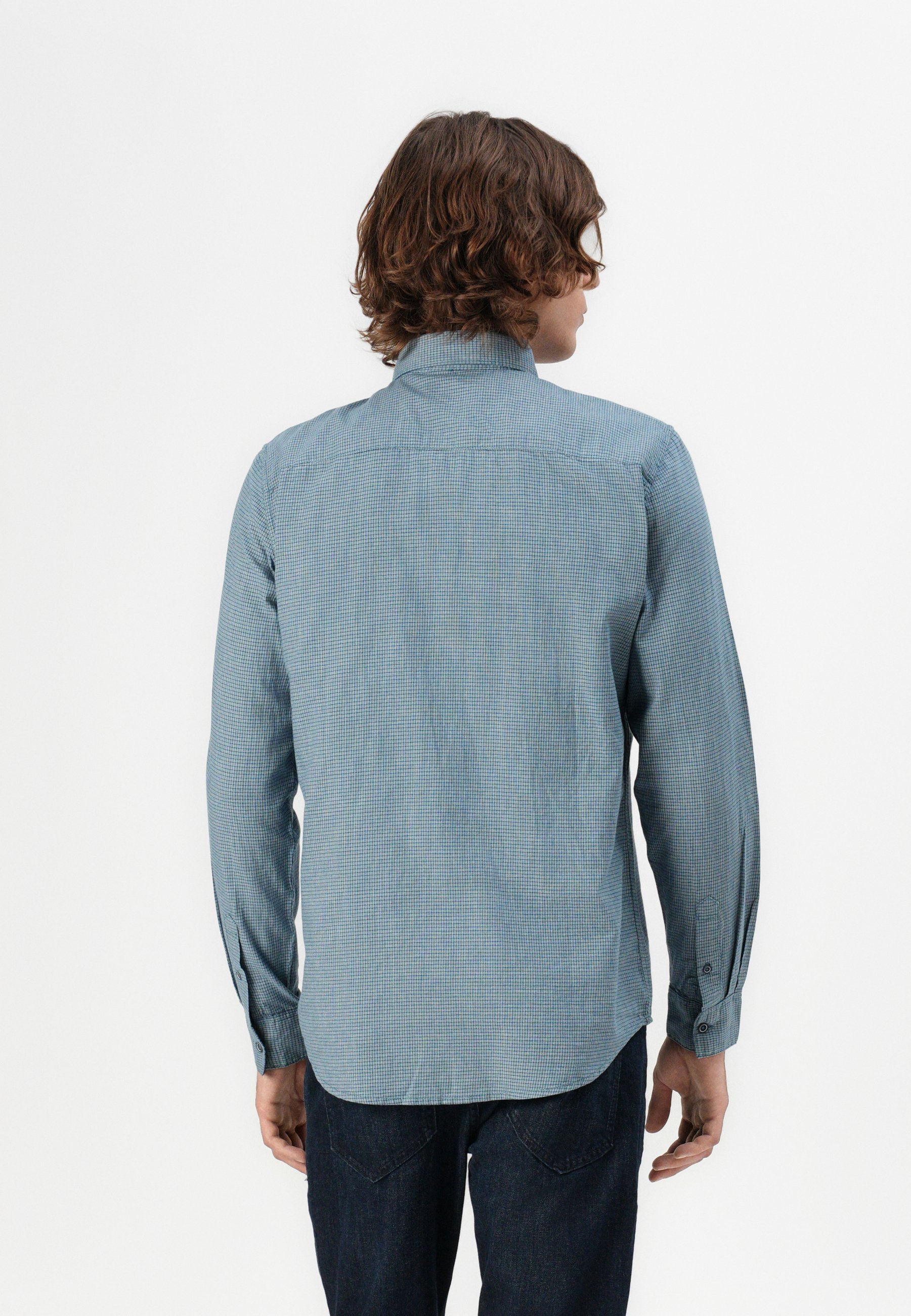 TOM TAILOR GESTRUCTUREERD OVERHEMD - Overhemd - turquoise