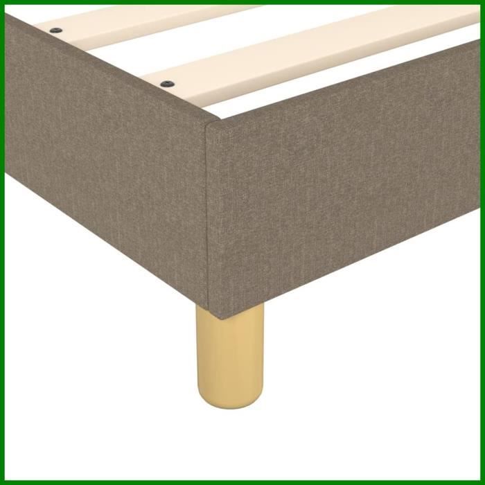 Verende bedbodem - CUQUE - Taupe - 140x190 cm - 100% polyesterstof - Eenvoudige montage