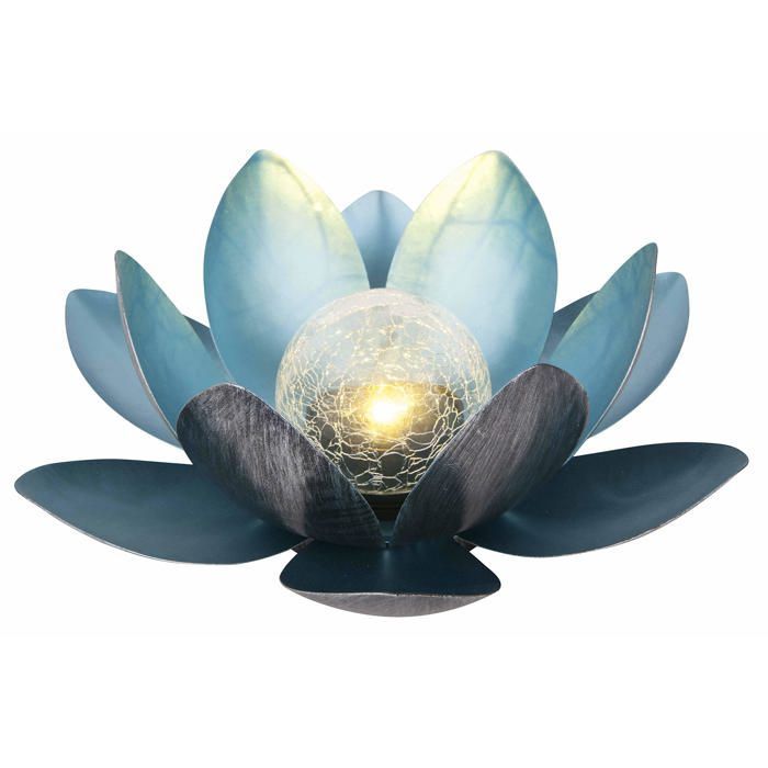 Lámpara solar Lotus | Decoración e iluminación solar | Jardín y exteriores | Flor de loto | Metal | Ø