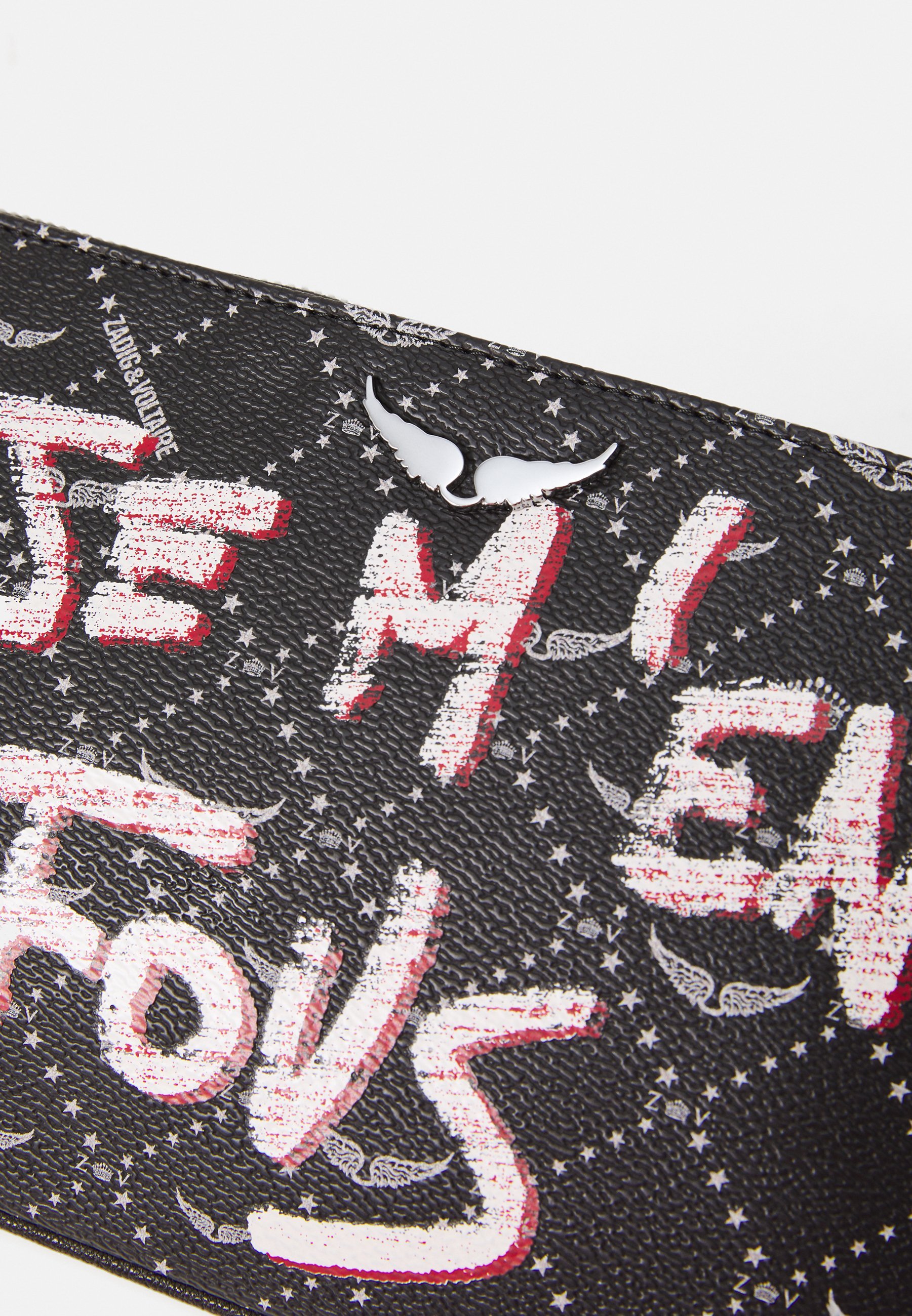 Zadig & Voltaire POUCH MONOGRAM TAG - Clutch - zwart