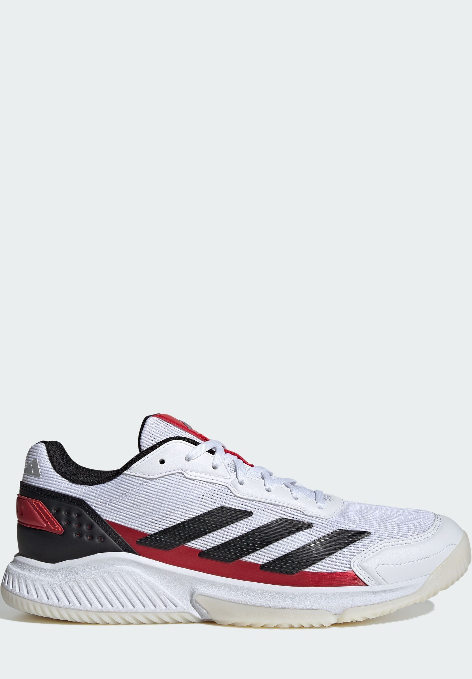 adidas Performance COURTQUICK PADEL - Padelschoenen - cloud white core black lucid red