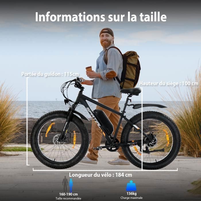 SPATIAL Vélo Électrique 26