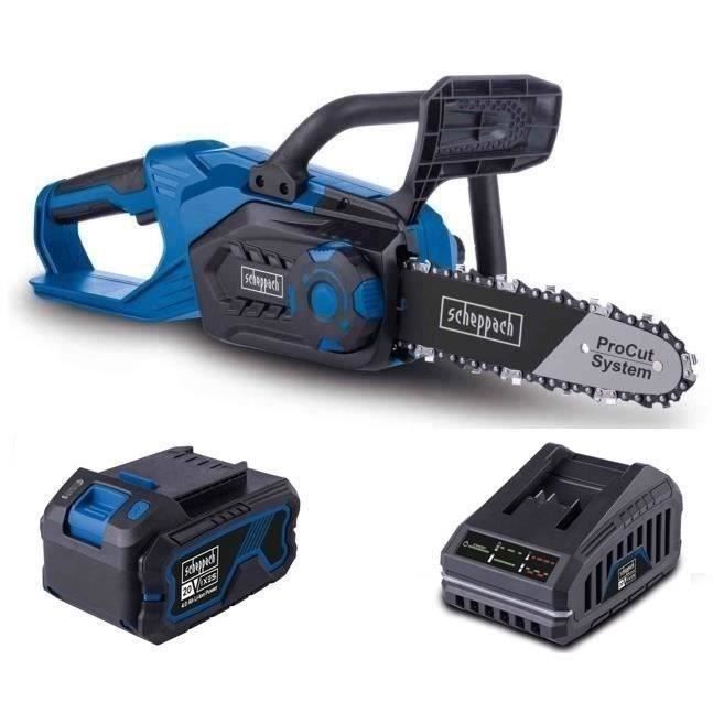 Accu-kettingzaagset C-CS254-X - 20 cm zaaglengte - SCHEPPACH 20V IXES + 4Ah accu + lader