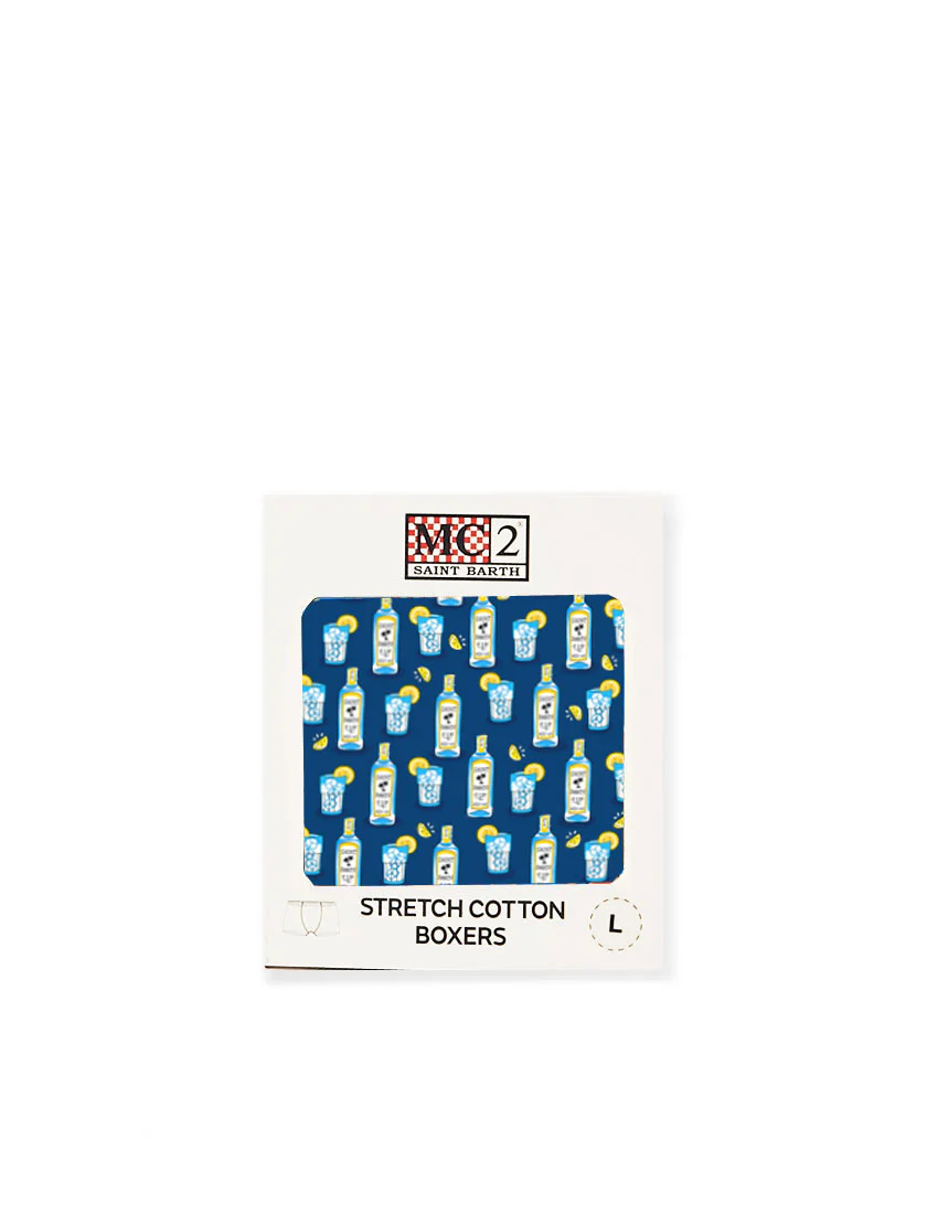 Herenboxershorts met Gin & Tonic-print