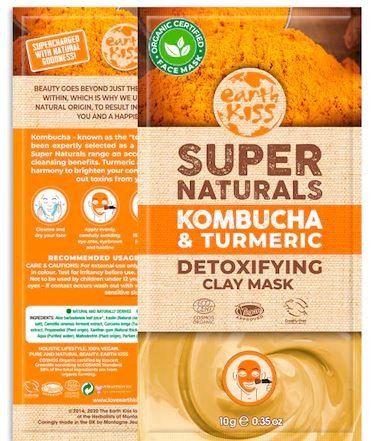 Detoksikacijska maska Earth Kiss s kombuchom, kurkumom i glinom Kreme protiv bora i starenja