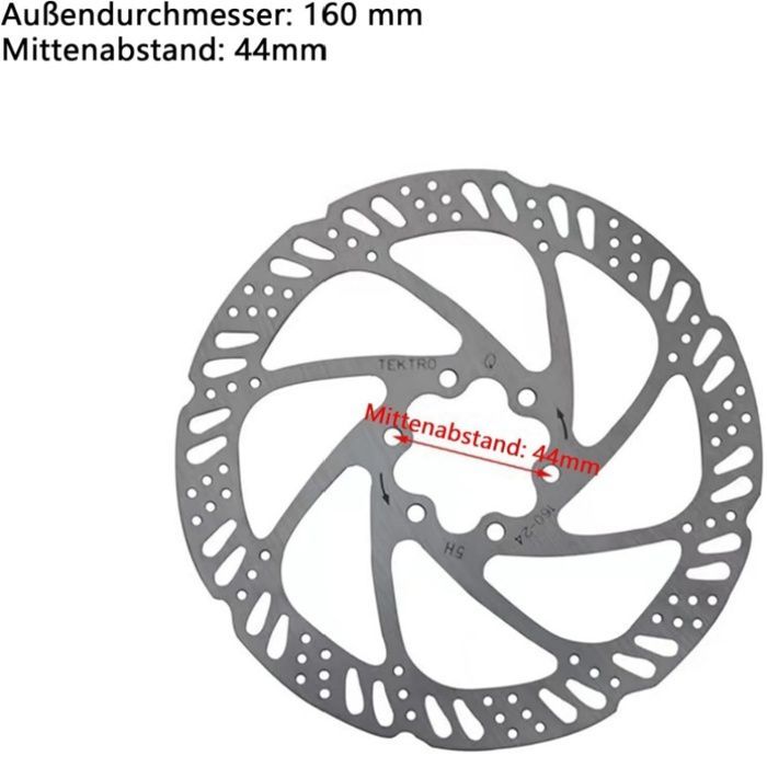 2 pièces - disque de frein de vélo - 160 mm - Résistant à l'usure - Argent - Convient aux vélos de route et de montagne