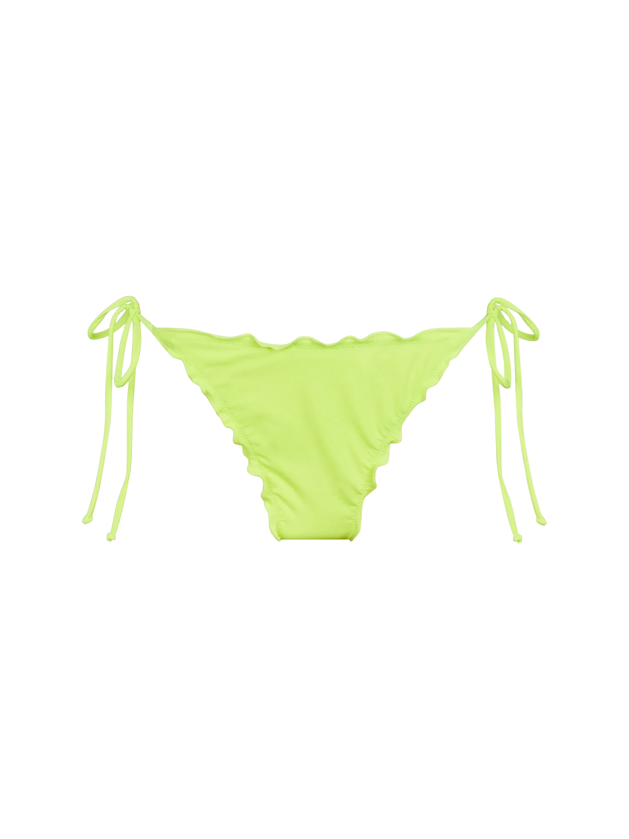 Dames Miami fluorescerend gele hooggesneden zwembroek