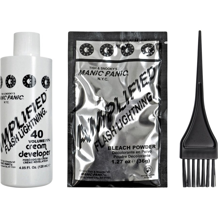 Manic Panic Bleaching & Bleaching Flash Lightning komplet za izbjeljivanje 40 vol. - 1 komad