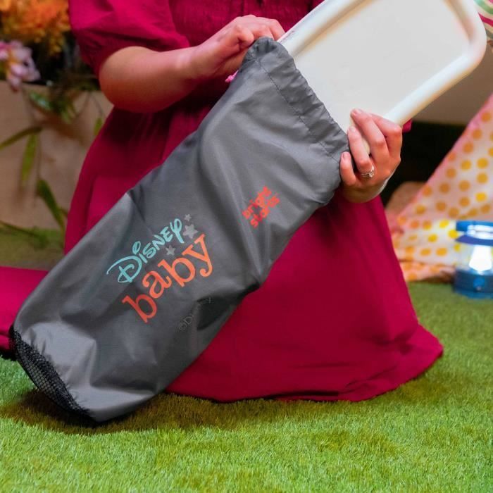 Seggiolino auto da viaggio pieghevole e portatile Disney Baby -Minnie-, leggero e facile da pulire, con borsa per il trasporto inclusa.