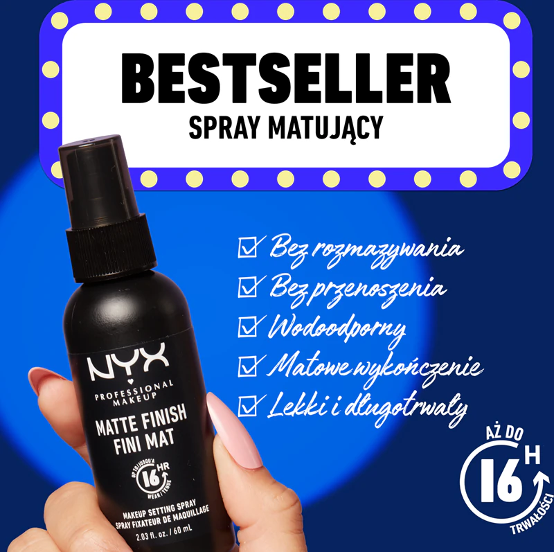 NYX Professional Makeup Makeup Setting Spray Matte spray utrwalający