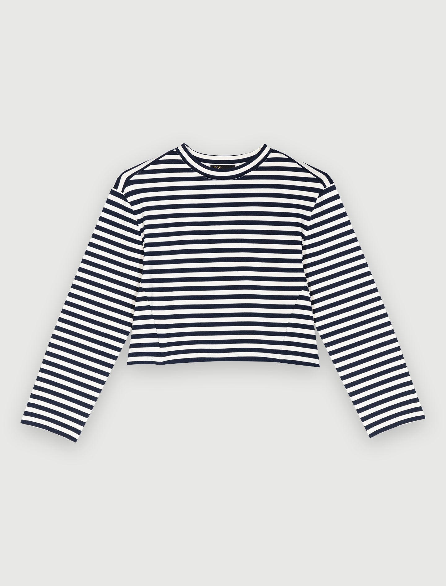 Tricou marinaresc cu mânecă lungă - Blanc/Bleu