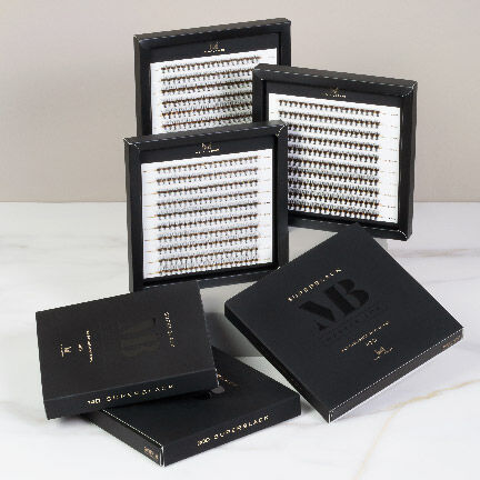 Πολλά κουτιά Beauty Master Superblack Silk Eyelashes Individuals