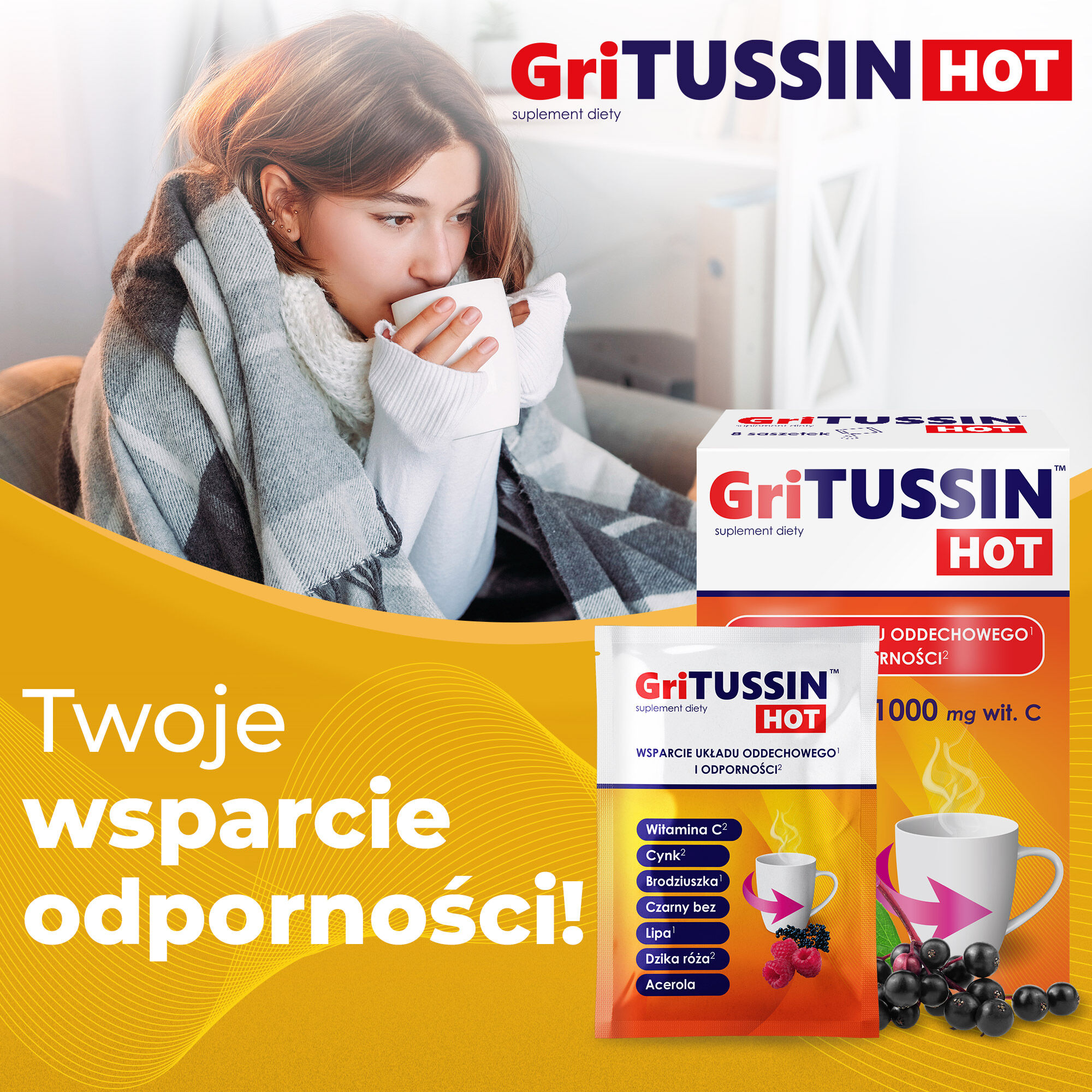 GriTussin Hot Home -ensiapupakkaus