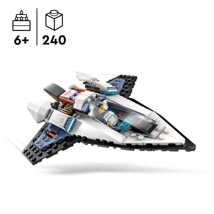 LEGO® 60430 City Interstellar Spaceship, Space Toy, Gift for Children Ages 6+, Creative Play Set with Minifigures