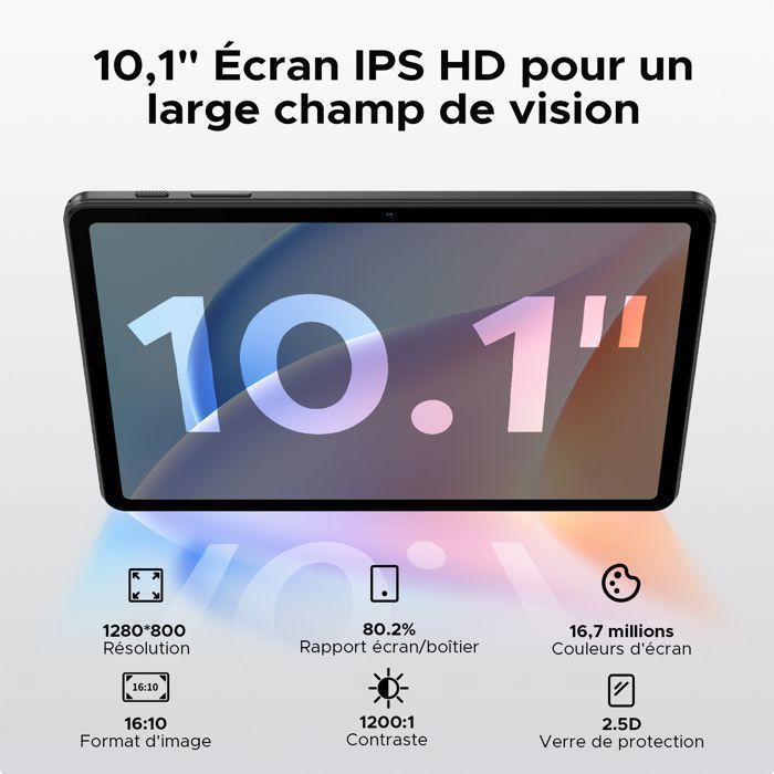 DOOGEE TAB A9 Tablette Tactile - Android 16 Gemini AI, Écran 10.1