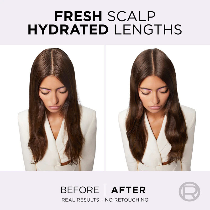 Shampoo hidratante L'Oréal Paris Elseve Hyaluron Pure para couro cabeludo oleoso e pontas secas.