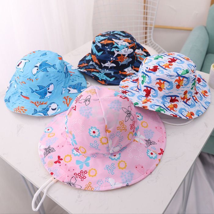 Gorro FUNMOON para niño, gorro de verano para el sol, gorro de playa para bebé, gorro de pescador ajustable para exteriores - 686162