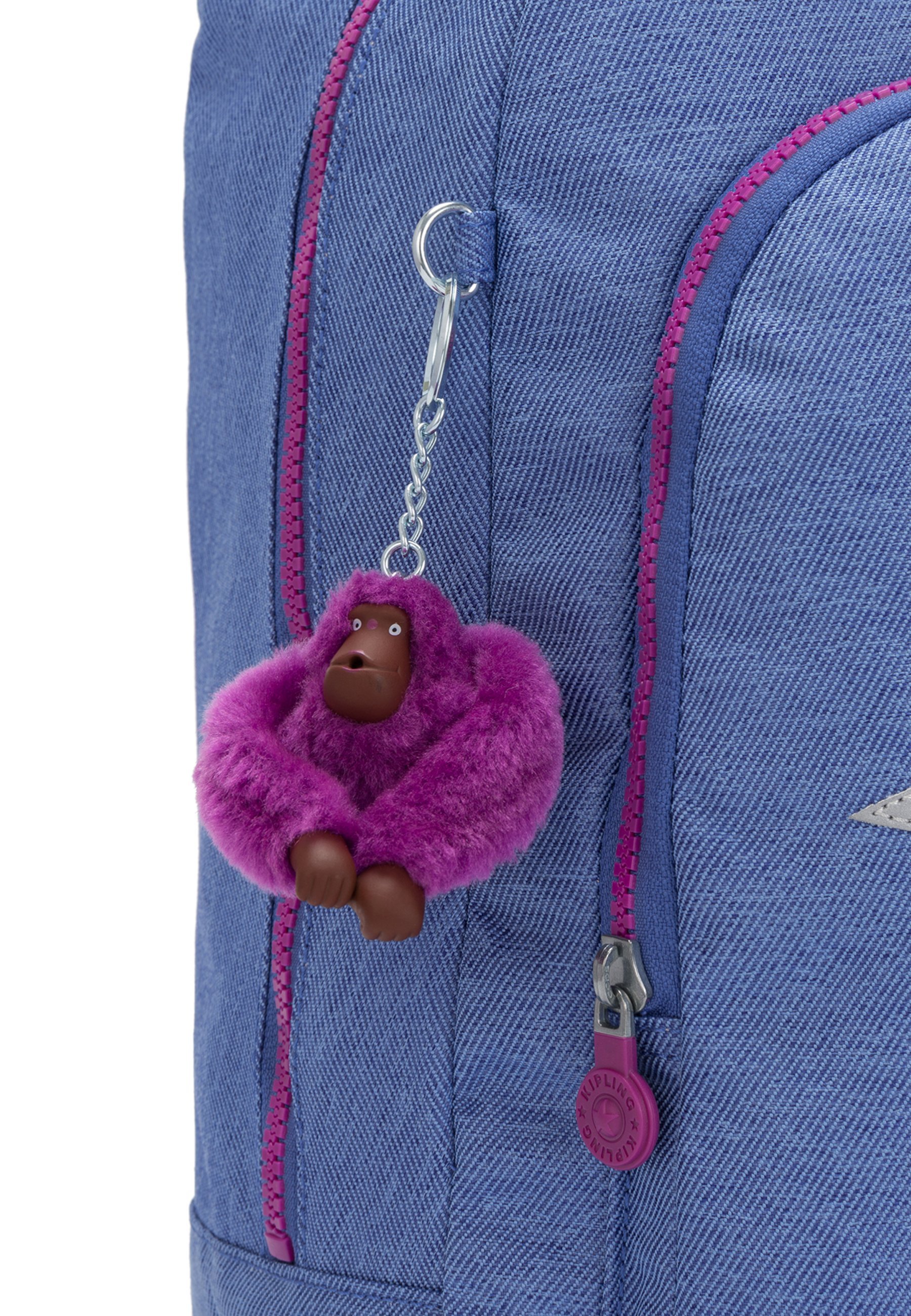 Sac d'école Kipling CLASS ROOM S PATCH BTS PEP AC - bleu rosé