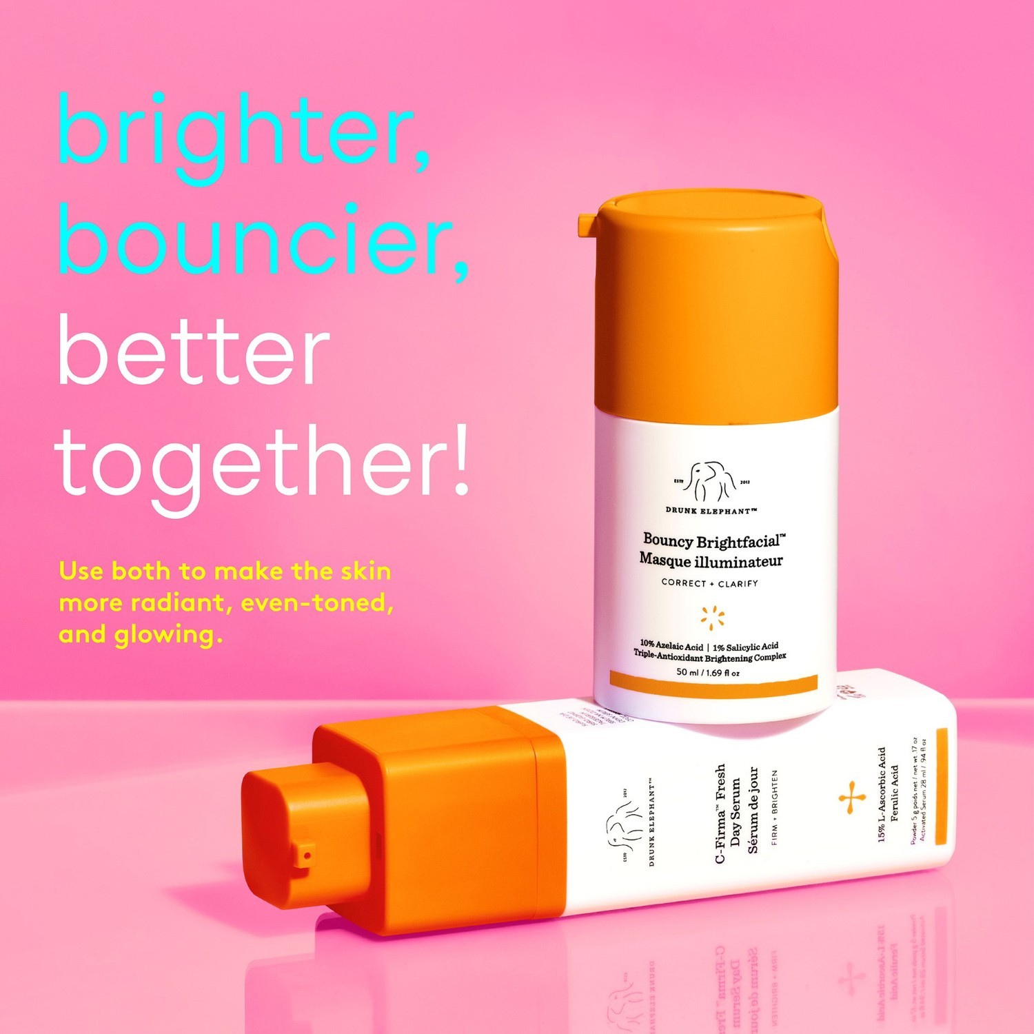 Pleťový krém Drunk Elephant Bouncy Brightfacial - 50 ml
