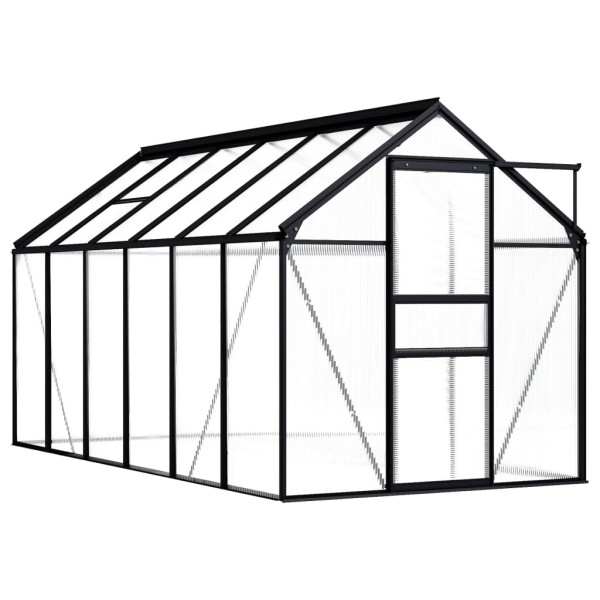 Szklarnia Antracyt 7.03 m² Aluminium vidaXL
