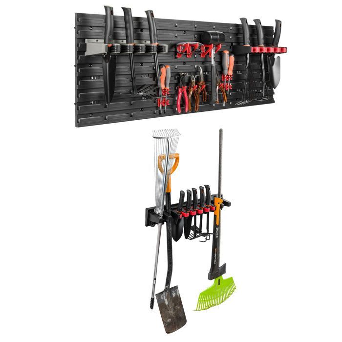 Prateleira de parede - GARRAFA - 115 x 39 cm - Kit completo - Suportes e recipientes - Plástico