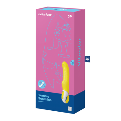 Satisfyer Yummy Sunshine Vibrator Geel Gebogen Vibrator voor Vrouwen 1 stuk 1 stuk