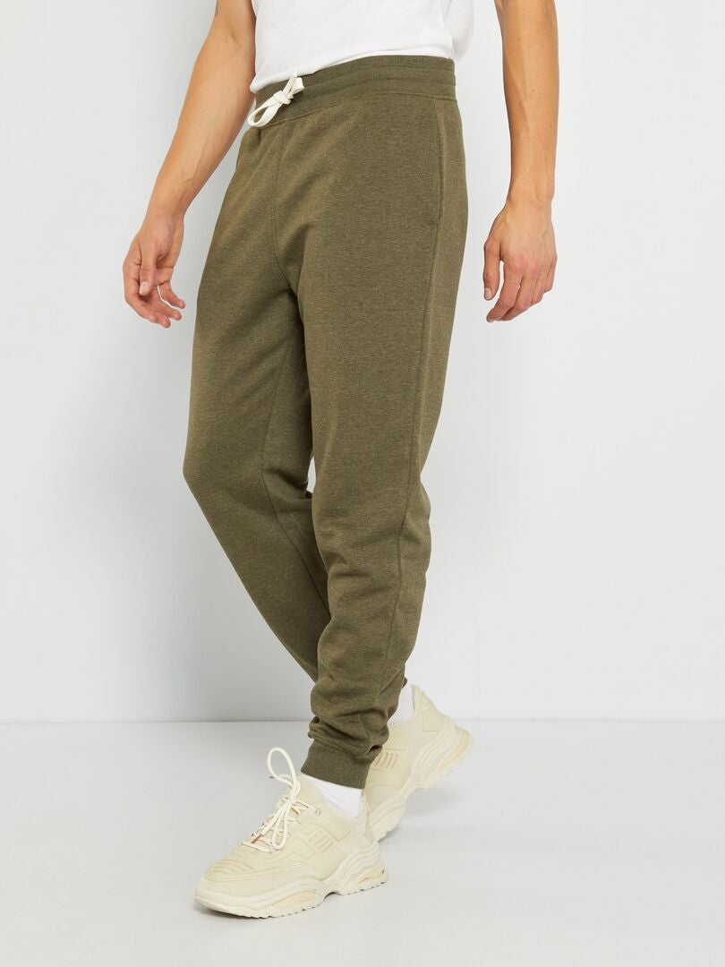 Spodnie dresowe z polaru - khaki