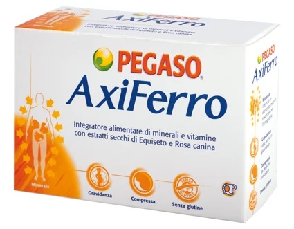Complément alimentaire PEGASO Axiferro, 100 comprimés sans gluten
