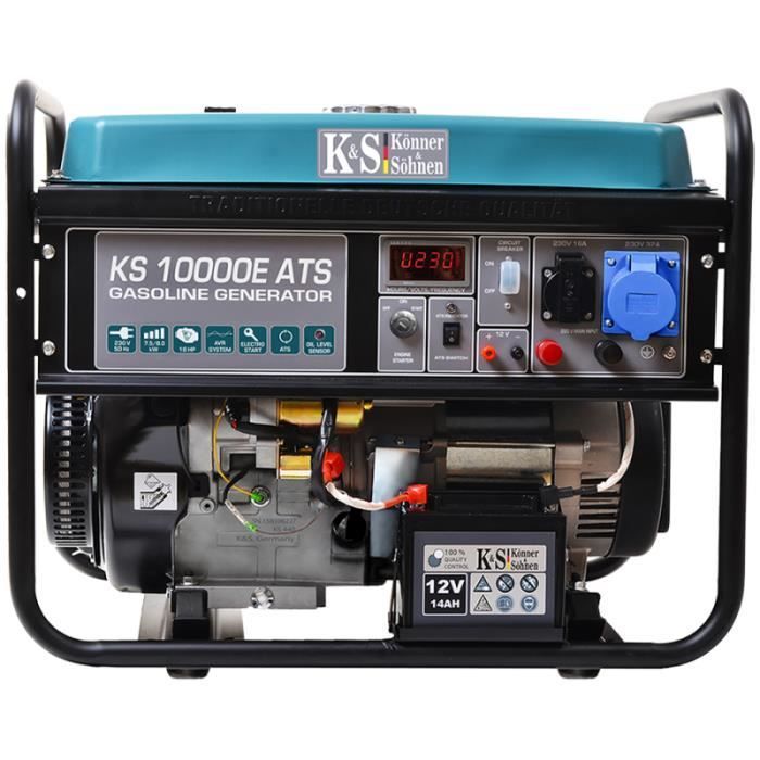Groupe électrogène - Konner & Sohnen - KS10000E-ATS - 8KW - Thermique - Manuel