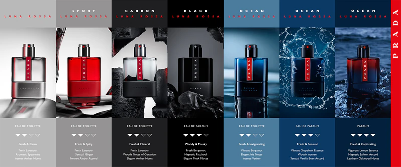 Prada Luna Rossa Black Eau de Parfum hervulbare fles voor heren