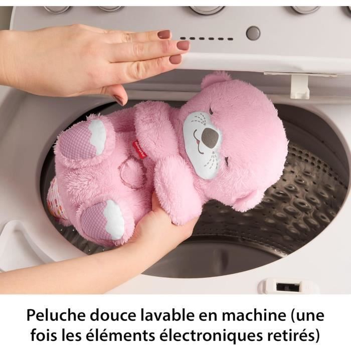 Fisher-Price - Mijn Goedenacht Knuffel Otter - Pluche Speelgoed en Nachtlampje - Roze - Fisher-Price - JLJ33