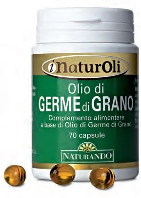 Complemento alimenticio Naturando con aceite de germen de trigo, 70 cápsulas