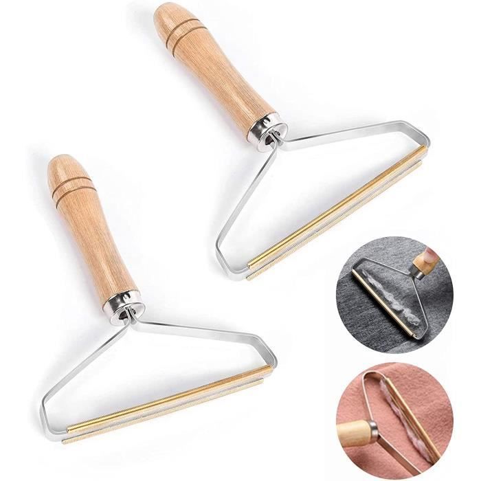 Rasoir Anti Bouloche,Décapant de Peluches,2 PCSPortable Brosse Rasoir Vetements Peluche pour La Maison,Brosse Manuel Anti Poil