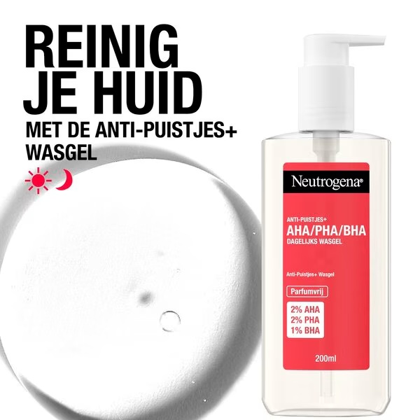 Neutrogena čistilni gel proti mozoljem+ 200 ml - za akne in nečisto kožo