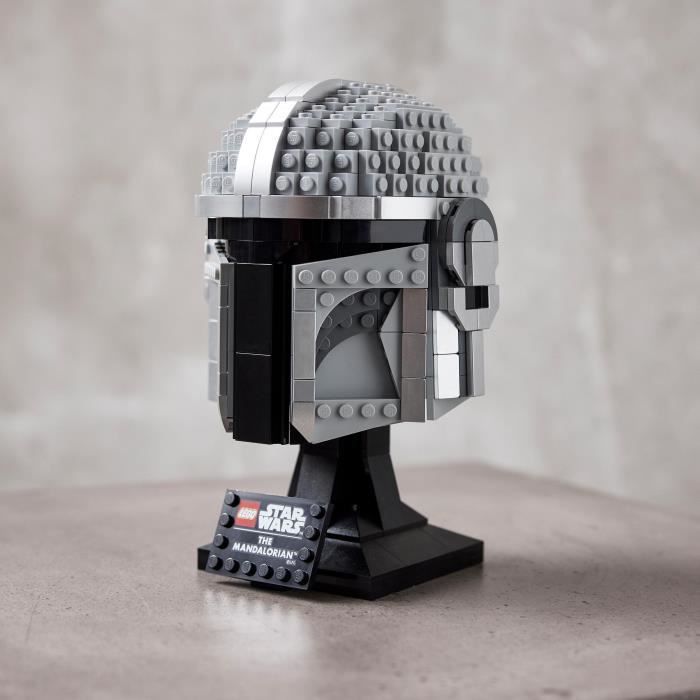 LEGO® 75328 Star Wars The Mandalorian's Helmet Collectible Model Kit, Decoration and Gift for Adults