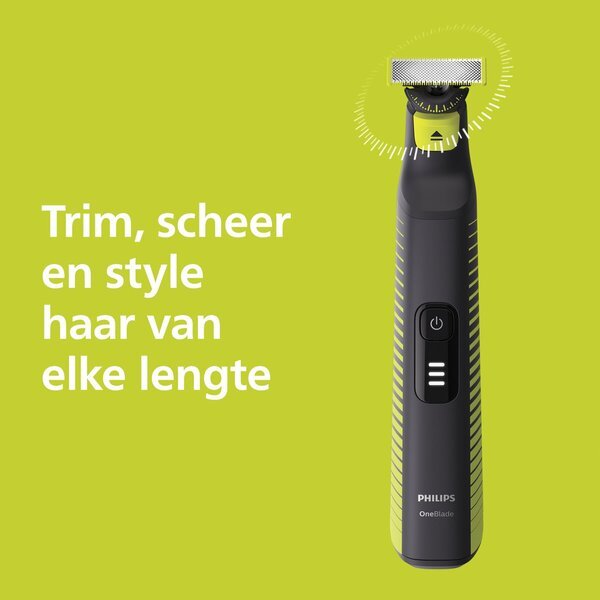 Philips OneBlade Pro 360 Face+Body QP6507/23 prirezovalnik, brivnik in oblikovalnik<br>črna