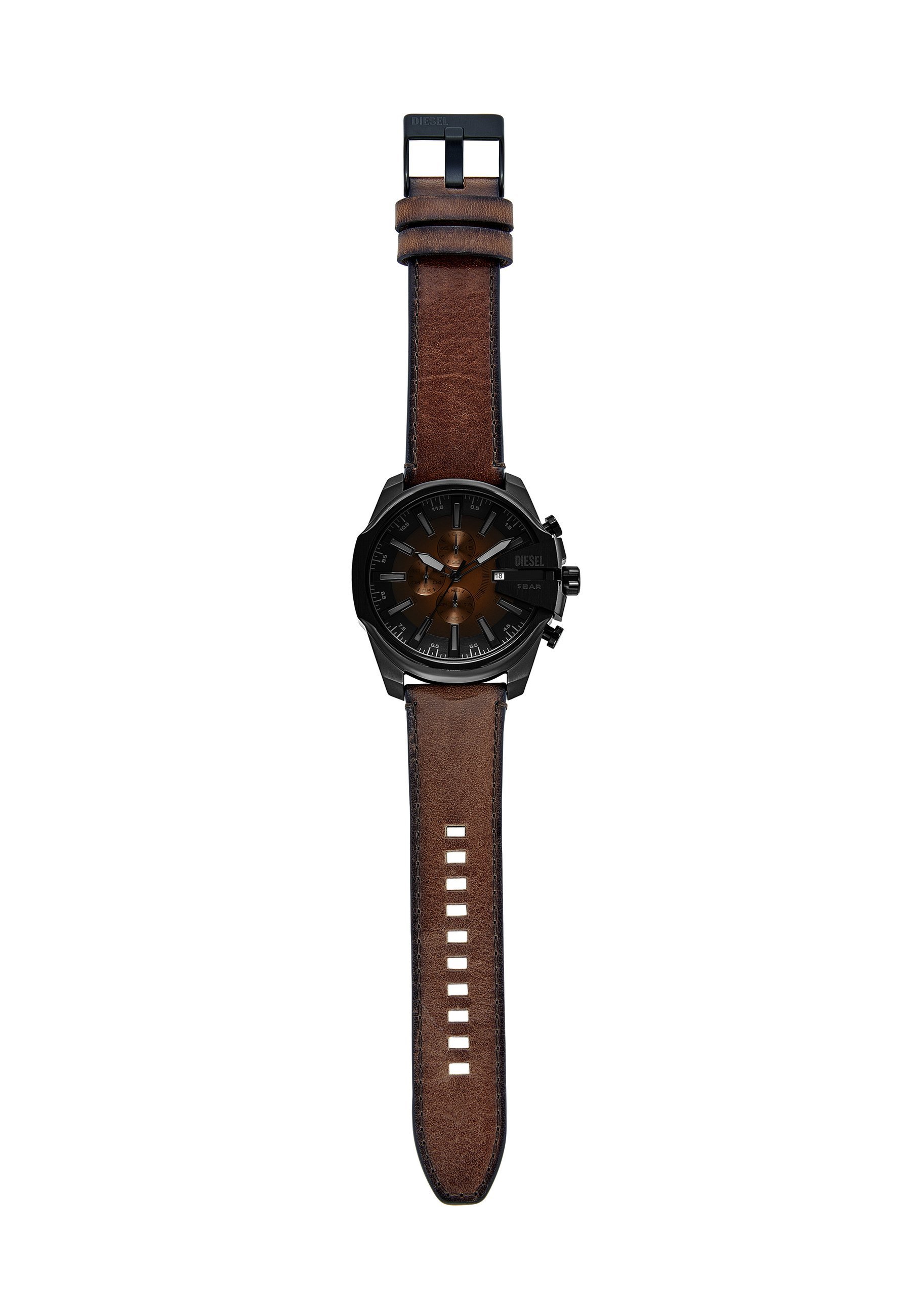 Diesel MEGA CHIEF SLIM - Chronograafhorloge - zwart