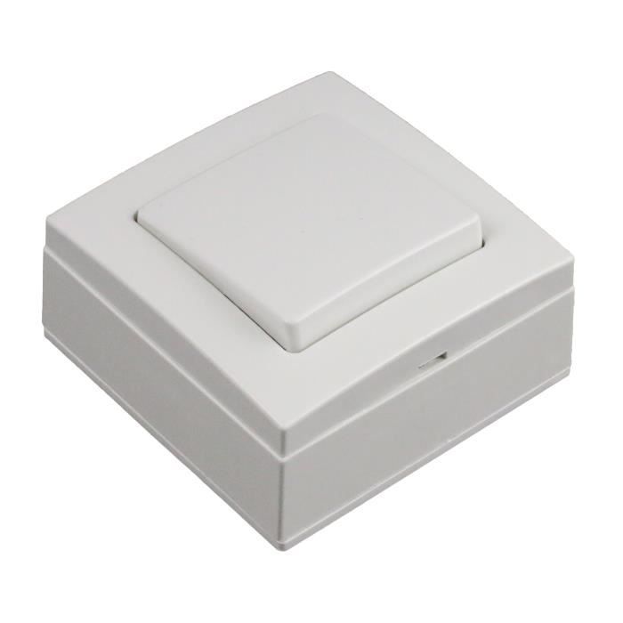 Interruptor pulsador de montaje en superficie ZENITECH Bel'Vue - Blanco