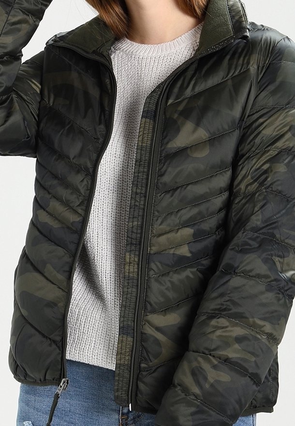 Abercrombie & Fitch donsjack - olijfgroen