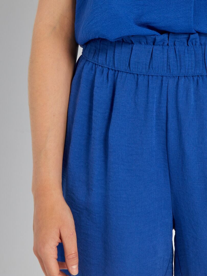 'JDY' effen shorts - blauw