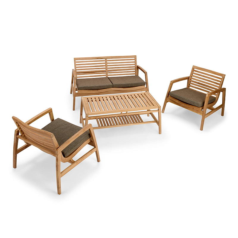 Home sofa set Teak, Greve