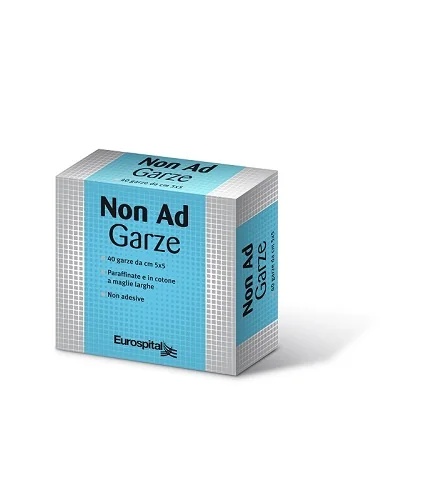 EUROSPITAL Niet-klevend katoenen gaas met paraffine 5x5 cm, 40 stuks