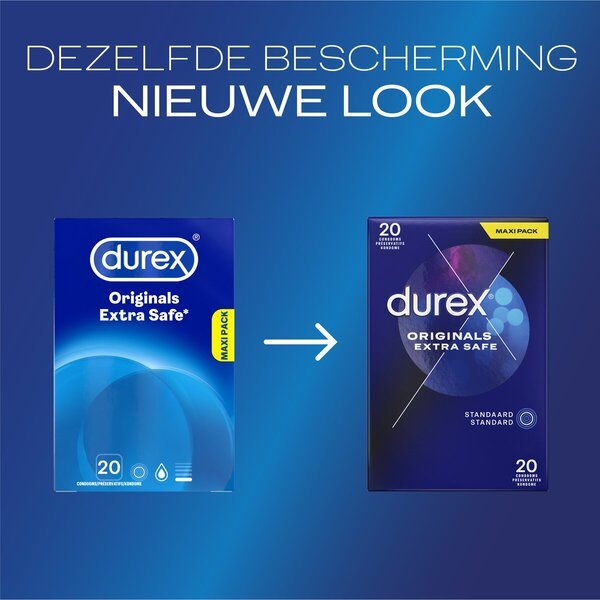 Kondomi Durex Originals Extra Safe<br>Medicinski pripomoček - 20 kosov