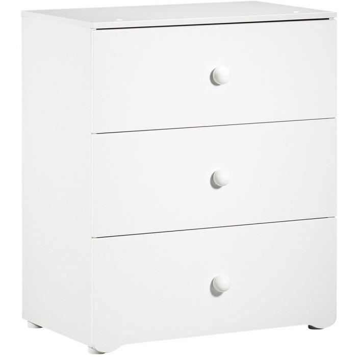 Conjunto básico de cuna y cambiador para habitación infantil: 120x60 cm - Babyprice - Blanco