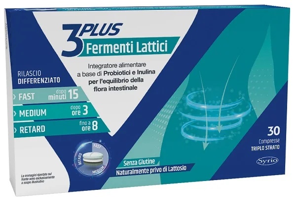 SYRIO Ferments lactiques 3Plus 30 comprimés pour le bien-être intestinal