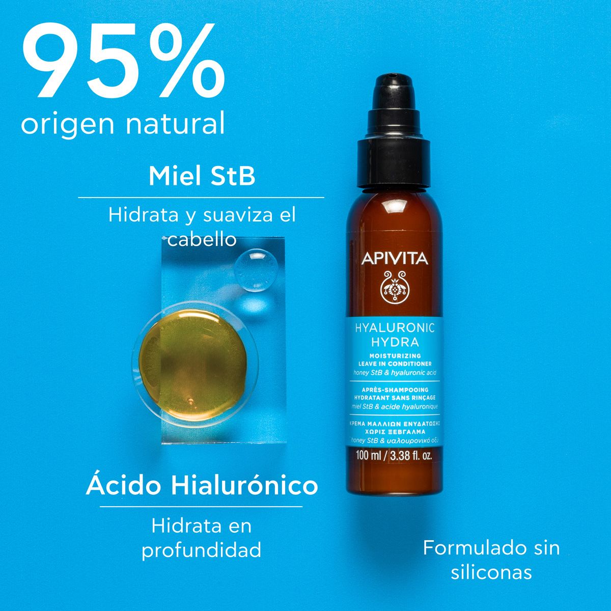 „Hydration“ nenuplaunamas drėkinamasis kondicionierius Plaukų procedūros iš vaistinės