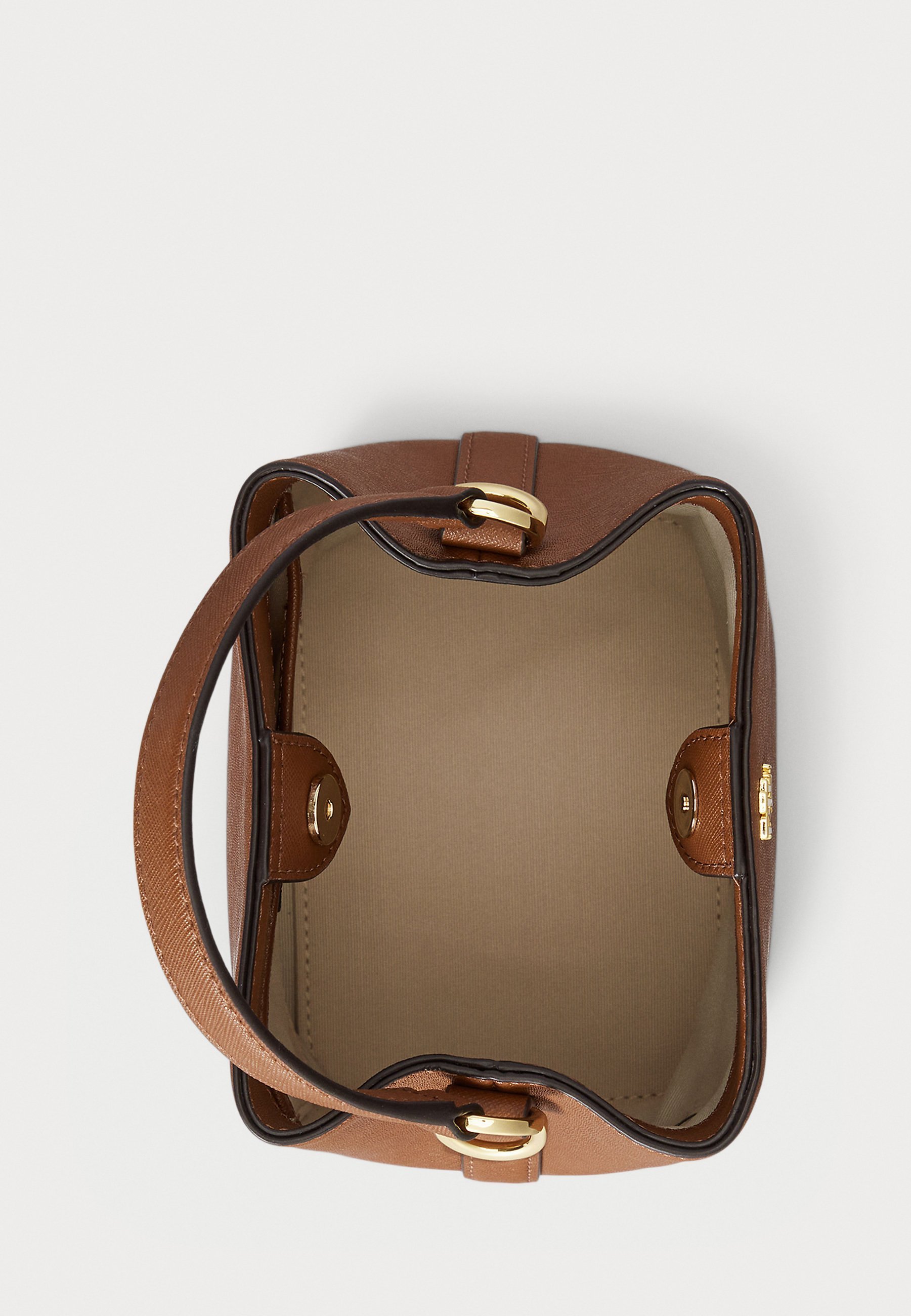 Lauren Ralph Lauren CROSSHATCH SMALL REESE BUCKET BAG - Handtas - lauren tan