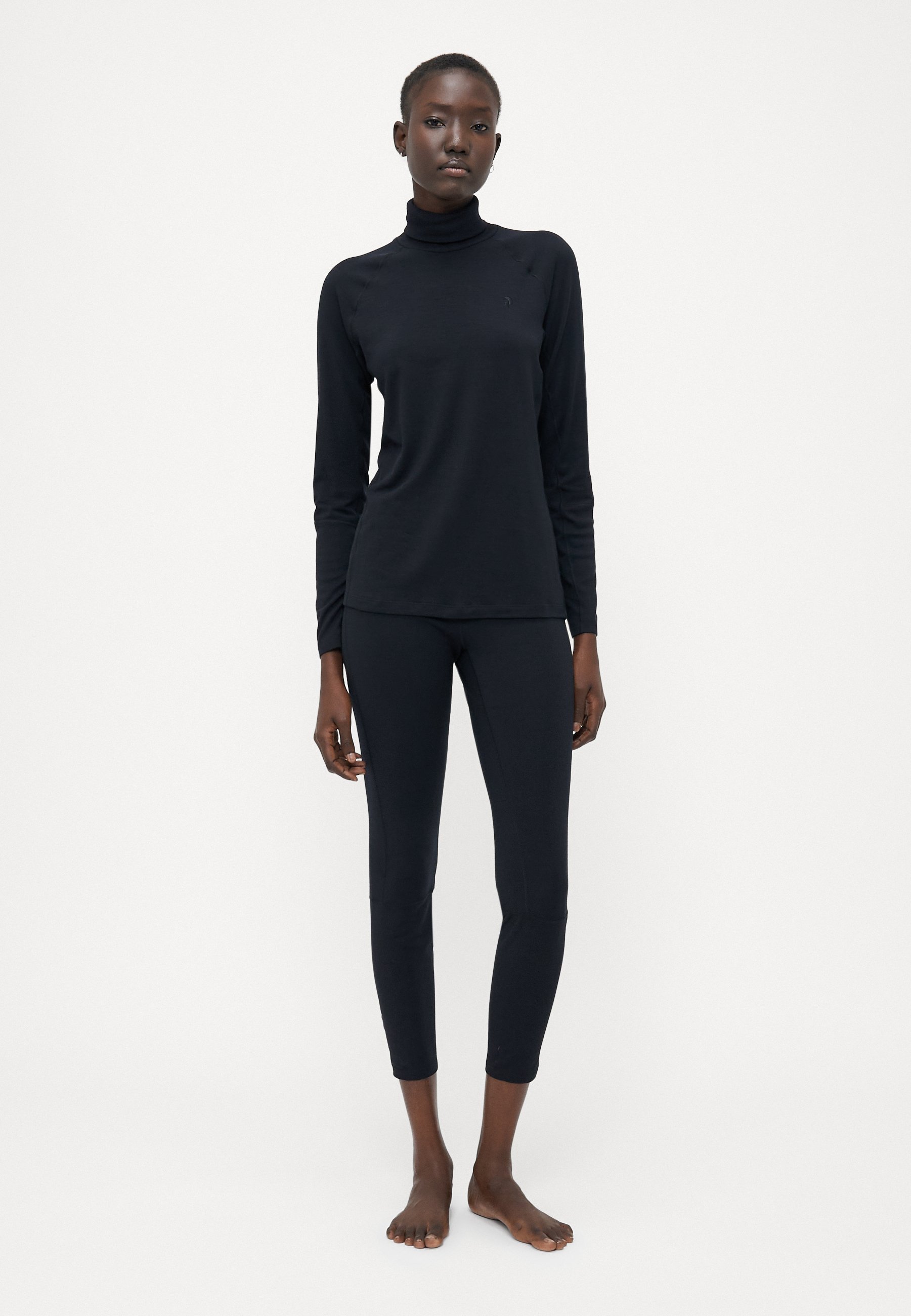 HOODIE ROLLNECK - Tílko - black