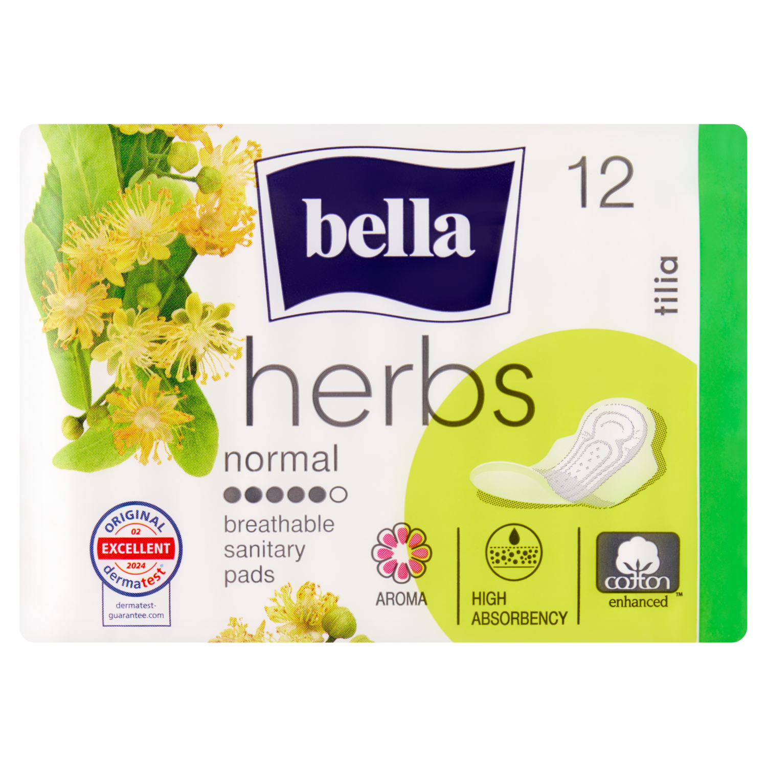 Assorbenti igienici Bella, confezione da 12, a base vegetale