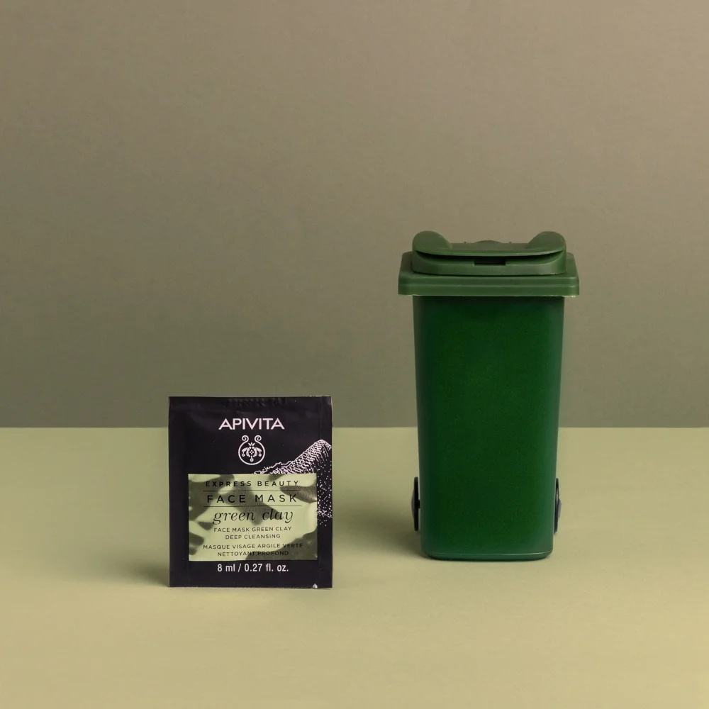 APIVITA Apivita Express Groene Klei reinigend gezichtsmasker 2 x 8 ml